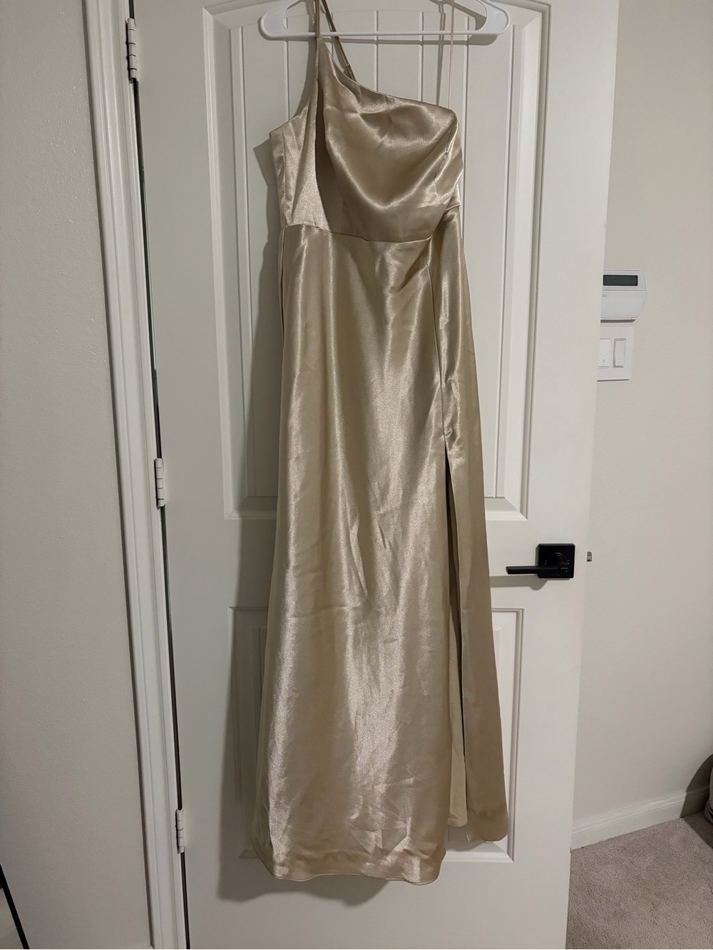 Birdie Grey Kensie satin bridesmaids dress in champagne